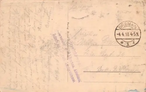 Bremen Am Markt Feldpostkarte AK 1918