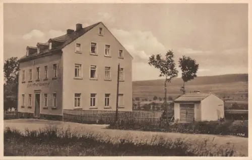Hotel Fürst Bismarck in Crottendorf Erzgebirge Sachsen Postkarte AK