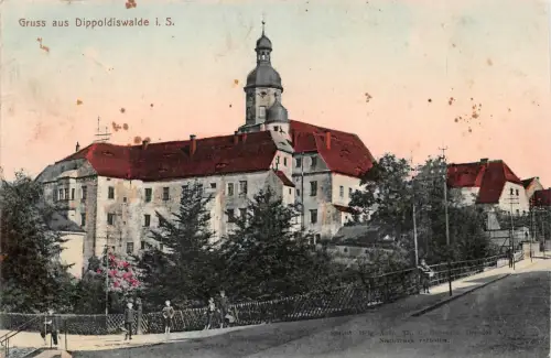 Gruss aus Dippoldiswalde i. S. Postkarte 1909