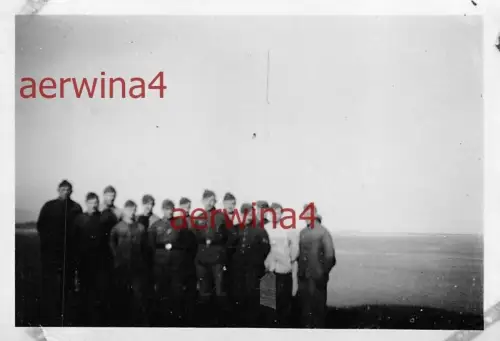 deutsche Soldaten Gruppenfoto Küstenbatterie bei Sorlandet Norwegen