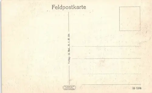 Französische Einwohner Strassenreinigen St. Hilaire le Petit Feldpost