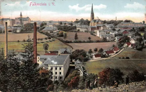 Falkenstein i. V. Ansicht Postkarte 1915