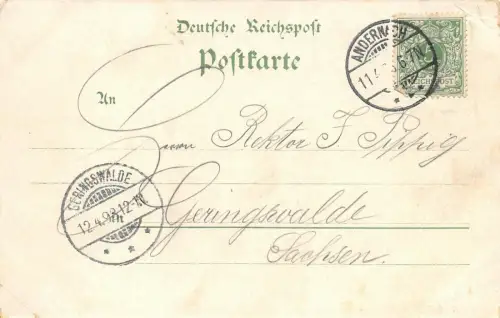 Gruss aus Koblenz Ehrenbreitschein Litho AK 1898