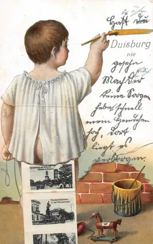 Stadt Duisburg Leporello AK