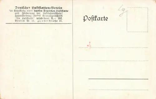 Graf Zeppelin Portrait Postkarte