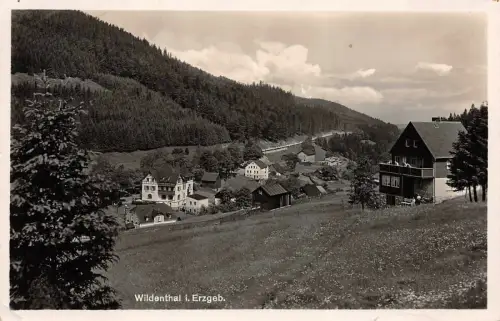 Sommerfrische Wildenthal Erzgebirge Sachsen Postkarte AK 1938