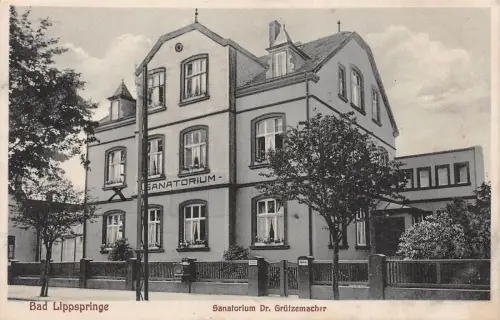 Bad Lippspringe Sanatorium Dr. Grützemacher Postkarte AK 1931