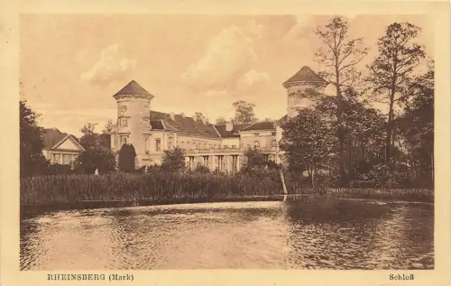 Schloss in Rheinsberg Mark Brandenburg Postkarte AK
