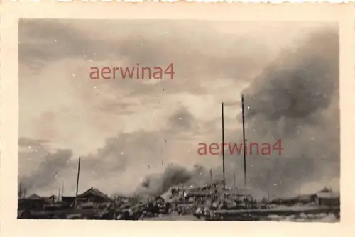 gesprengtes Sägewerk bei Ploiestie Rumänien