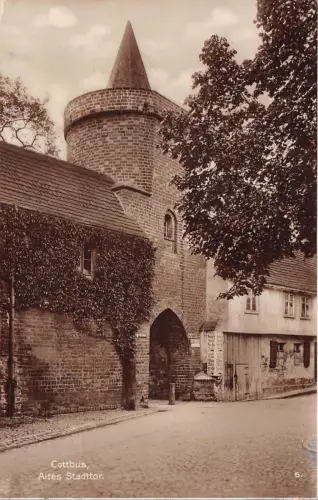 Cottbus Altes Stadttor Postkarte AK 1927