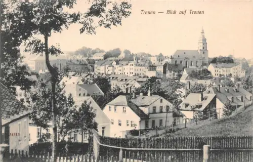 Stadtansicht Treuen im Vogtland Sachsen Postkarte AK 1912