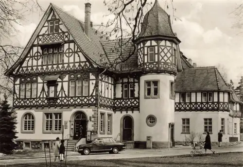 Postamt in Bad Liebenstein Thüringen Postkarte AK