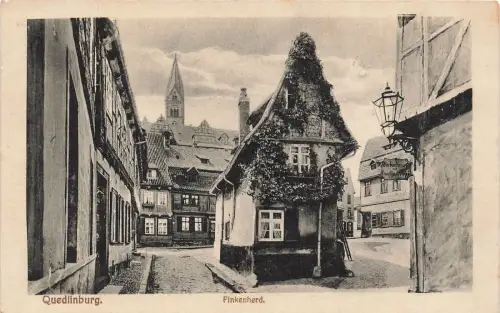 Finkenherd in Quedlinburg Sachsen-Anhalt Postkarte AK