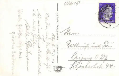Naumburg a. d. Saale Postkarte 1942