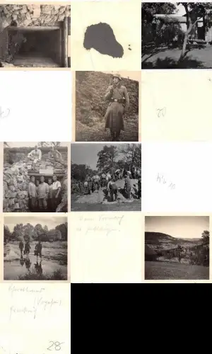 7 x Fotos Leben deutscher Soldaten im Gebiet Vosges Colmar Frankreich