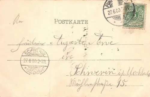 Fuhlsbüttel Hummelsbütteler Landstrasse u. Kegelstieg Postkarte AK 1900