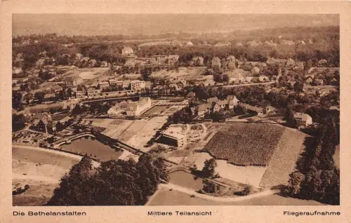 Die Bethelanstalten Mittlere Teilansicht Fliegeraufnahmen Postkarte AK