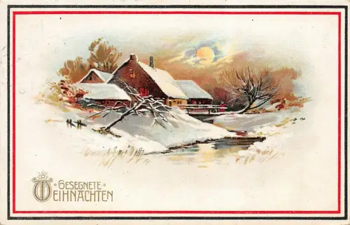 Gesegnete Weihnachten Postkarte AK 1915