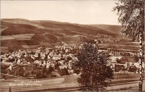 Stadtansicht Blick vom Lämpelberg Klingenthal Vogtland Sachsen Postkarte