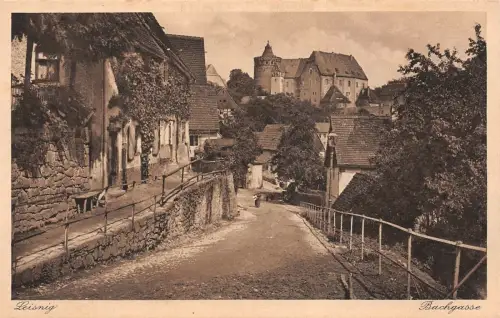 Leisnig Bachgasse Postkarte AK