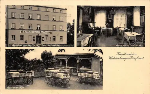 Gasthof zur Hoffnung im Friedland Waldenburger Bergland Sachsen Postkarte