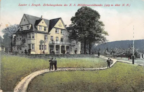 Lauter i. Erzgeb. Erholungsheim des K. S. Militärvereinbundes AK 1918