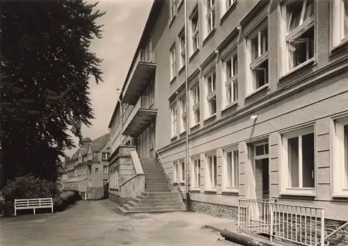 Krankenhaus Obergöltzsch in Rodewisch Vogtland Sachsen Postkarte AK
