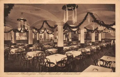 Restaurant "Oberbayern" Kassel Kaiserhof Saal AK 1924