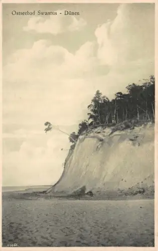 Ostseebad Swantus Dünen Postkarte AK