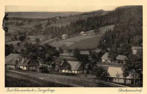 Schlesien Bad Schwarzbach im Isergebirge Oberhermsdorf AK 1935