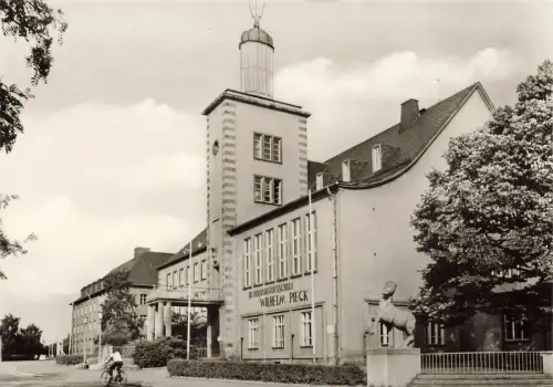 Betriebsberufsschule Wilhelm Pieck in Glauchau Sachsen Postkarte AK