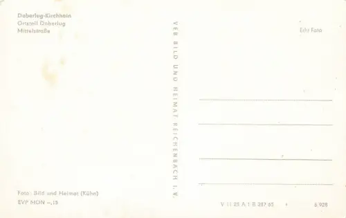 Mittelstraße in Doberlug-Kirchenhain Brandenburg Postkarte AK