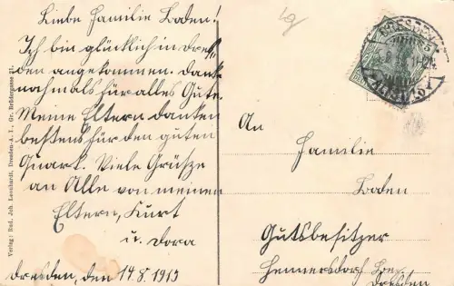 Dresden Altmarkt Postkarte 1915