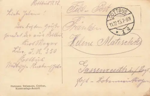 Landungsplatz in Lübbenau Spreewald Brandenburg Postkarte AK 1915