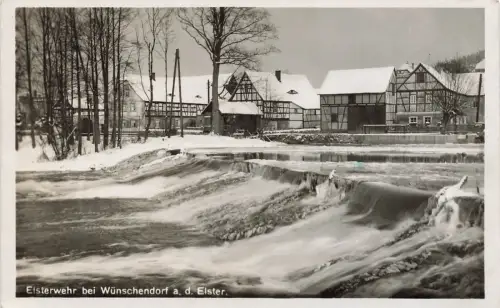 Elsterwehr bei Wünschendorf a. d. Elster Postkarte AK