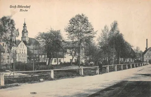 Groß-Röhrsdorf Kirche Postkarte AK