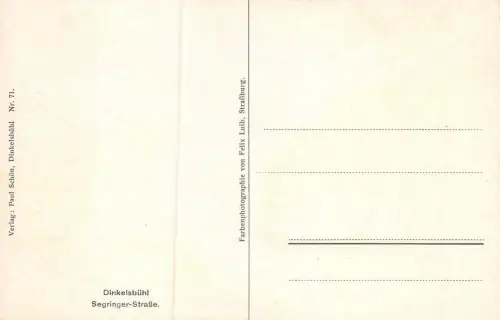 Dinkelsbühl Segringer-Straße Postkarte AK