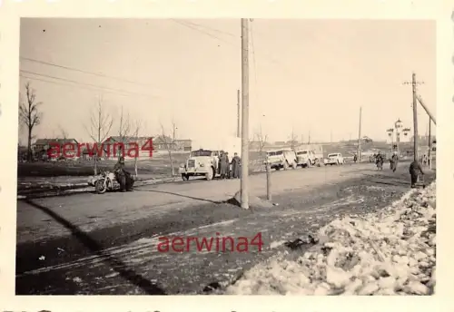 Gespann, LKW, PKW Tarnanstrich Smolensk Russland Ostfront