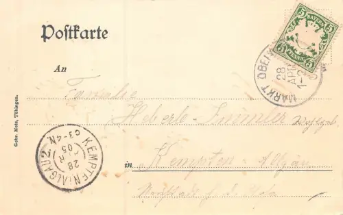 Markt-Oberdorf Ansicht Postkarte AK 1905