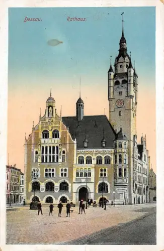 Dessau Rathaus Postkarte