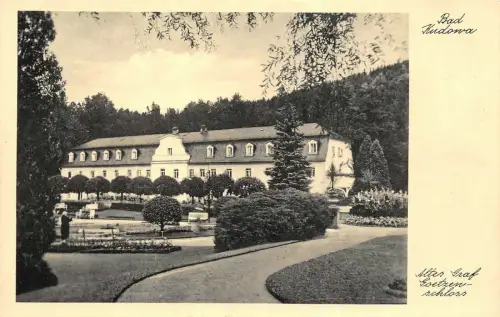 Bad Kudowa Altes Graf Goetzen-Schloss Postkarte AK