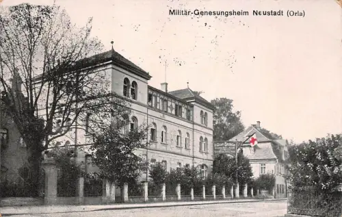 Militär-Genesungsheim Neustadt (Orla) Feldpostkarte 1916