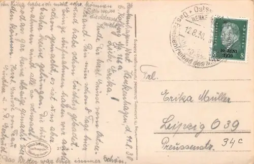 Ostseebad Henkenhagen Am Strande Postkarte AK 1930