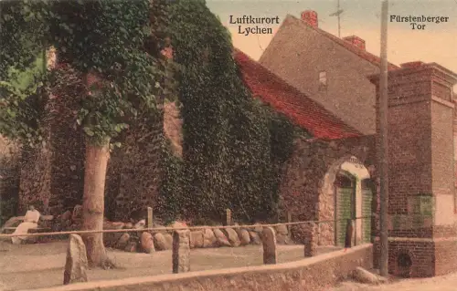 Fürstenberger Tor in Lychen Brandenburg Postkarte AK