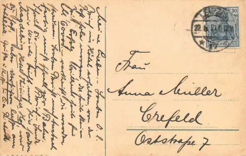 Straßenansicht Petersstraße in Leipzig Sachsen Postkarte AK 1921