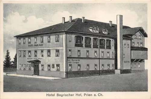 Prien am Chiemsee Hotel Bayerischder Hof Postkarte