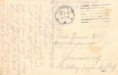 Posen Aufziehen der Hauptwache Feldpostkarte AK 1916