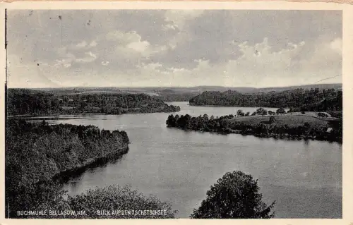 Buchmühle bei Lagow NM. Blick auf den Tschetschsee Postkarte AK 1930