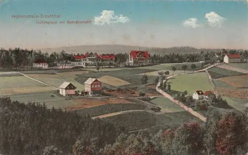 Hohenstein-Ernstthal Hüttengrund mit Bethlehemstift Feldpost AK 1915