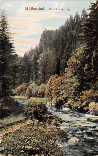 Höllenthal Hirschensprung Baden-Württemberg Postkarte AK 1907